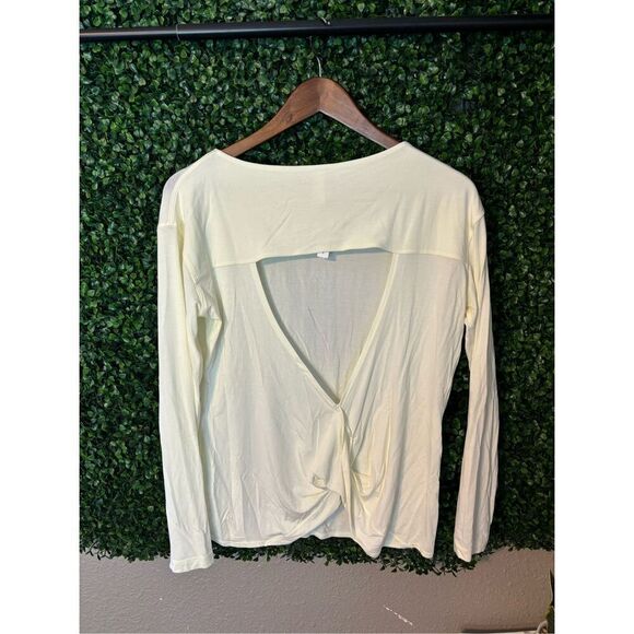 Lululemon Ivory Crossback Long Sleeve Size 6 - Picture 2 of 4